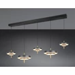 Pendul Trio KEATON metal, acril, negru, auriu, alb, LED, 50W, 2300-3000-4000K, 5900Lm - 340210580
