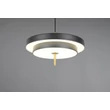 Pendul Trio KEATON metal, acril, negru, auriu, alb, LED, 34,5W, 2300-3000-4000K, 4000Lm - 340219180