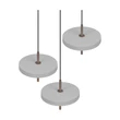 Pendul Trio KEATON metal, acril, gri, alb, LED, 30W, 2300-3000-4000K, 3600Lm - 340230376