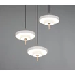 Pendul Trio KEATON metal, acril, gri, alb, LED, 30W, 2300-3000-4000K, 3600Lm - 340230376
