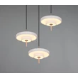 Pendul Trio KEATON metal, acril, gri, alb, LED, 30W, 2300-3000-4000K, 3600Lm - 340230376