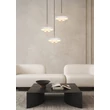 Pendul Trio KEATON metal, acril, gri, alb, LED, 30W, 2300-3000-4000K, 3600Lm - 340230376