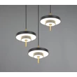 Pendul Trio KEATON metal, acril, negru, auriu, alb, LED, 30W, 2300-3000-4000K, 3600Lm - 340230380