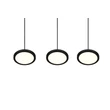 Pendul Trio TRAY metal, negru, LED, 4000K, 3x10W, 3600lm - 340910332