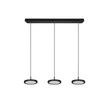 Pendul Trio TRAY metal, negru, LED, 4000K, 3x10W, 3600lm - 340910332