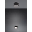 Pendul Trio ORBIT  metal, negru, nichel, LED, 8W, 960lm, 2300K-3000K-4000K - Trio-344410107