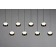 Pendul Trio ORBIT  metal, negru, nichel, LED, 8W, 960lm, 2300K-3000K-4000K - Trio-344410807