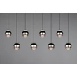 Pendul Trio ORBIT  metal, negru, nichel, LED, 8W, 960lm, 2300K-3000K-4000K - Trio-344410807