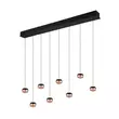 Pendul Trio ORBIT metal, negru, cafeniu, LED, 2300K - 3000K - 4000K, 64W, 7680lm - 344410832