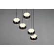 Pendul Trio ORBIT  metal, negru, nichel, LED, 8W, 960lm, 2300K-3000K-4000K - Trio-344430507