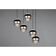 Pendul Trio ORBIT  metal, negru, nichel, LED, 8W, 960lm, 2300K-3000K-4000K - Trio-344430507
