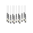 Pendul Trio LUCENT metal, sticla, crom, LED, 2300K - 3000K - 4000K, 11x2.8W, 11x280lm - 344511106