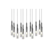 Pendul Trio LUCENT metal, sticla, negru, crom, transparent, LED, 2300K - 3000K - 4000K, 11x2.8W, 11x280lm - 344511120