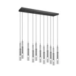 Pendul Trio LUCENT metal, sticla, negru, crom, transparent, LED, 2300K - 3000K - 4000K, 11x2.8W, 11x280lm - 344511120