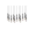 Pendul Trio LUCENT metal, sticla, negru, crom, transparent, LED, 2300K - 3000K - 4000K, 11x2.8W, 11x280lm - 344511120