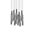 Pendul Trio LUCENT metal, sticla, crom, LED, 2300K - 3000K - 4000K, 11x2.8W, 11x280lm - 344531106