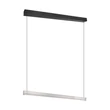 Pendul Trio WALLACE metal, acril, negru, nichel, alb, LED, 29W, 2300-3000-4000K, 3500Lm - 347910107