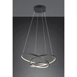 Pendul Trio DARVIN, metal, negru, LED, 34W, 4500lm, 2300K+3000K+4000K - Trio-349110132