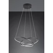 Pendul Trio DARVIN, metal, negru, LED, 34W, 4500lm, 2300K+3000K+4000K - Trio-349110132