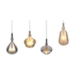 Pendul Trio ALDEA metal, sticla, alb, crom, chihlimbar, E14 - 349400417