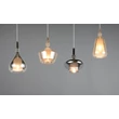 Pendul Trio ALDEA metal, sticla, alb, crom, chihlimbar, E14 - 349400417