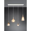 Pendul Trio ALDEA metal, sticla, alb, crom, chihlimbar, E14 - 349400417