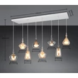 Pendul Trio ALDEA metal, sticla, alb, crom, chihlimbar, E14 - 349400817
