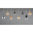 Pendul Trio ALDEA metal, sticla, alb, crom, chihlimbar, E14 - 349400817