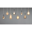 Pendul Trio ALDEA metal, sticla, alb, crom, chihlimbar, E14 - 349400817
