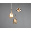 Pendul Trio ALDEA metal, sticla, alb, crom, chihlimbar, E14 - 349430317