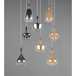Pendul Trio ALDEA metal, sticla, alb, crom, chihlimbar, E14 - 349430817