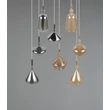 Pendul Trio ALDEA metal, sticla, alb, crom, chihlimbar, E14 - 349430817