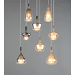 Pendul Trio ALDEA metal, sticla, alb, crom, chihlimbar, E14 - 349430817