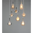Pendul Trio ALDEA metal, sticla, alb, crom, chihlimbar, E14 - 349430817
