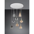 Pendul Trio ALDEA metal, sticla, alb, crom, chihlimbar, E14 - 349430817