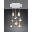 Pendul Trio ALDEA metal, sticla, alb, crom, chihlimbar, E14 - 349430817