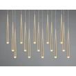 Pendul Trio CALA  metal, auriu, LED, 57W, 6750lm, 2300K-3000K-4000K - Trio-354811579