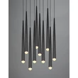 Pendul Trio CALA  metal, negru, LED, 38W, 4500lm, 2300K-3000K-4000K - Trio-354831032