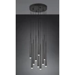 Pendul Trio CALA  metal, negru, LED, 38W, 4500lm, 2300K-3000K-4000K - Trio-354831032