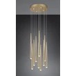 Pendul Trio CALA  metal, auriu, LED, 38W, 4500lm, 2300K-3000K-4000K - Trio-354831079