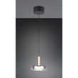 Pendul Trio CELESTE, metal, sticla, negru, crom, LED, 10W, 1100lm, 3000K - Trio-354910132