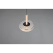 Pendul Trio CELESTE, metal, sticla, negru, crom, LED, 10W, 1100lm, 3000K - Trio-354910132