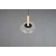 Pendul Trio CELESTE, metal, sticla, negru, crom, LED, 10W, 1100lm, 3000K - Trio-354910132