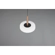 Pendul Trio CELESTE, metal, sticla, negru, alb, LED, 10W, 1100lm, 3000K - Trio-354910165