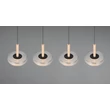 Pendul Trio CELESTE, metal, sticla, negru, crom, LED, 28W, 3000lm, 3000K - Trio-354910432