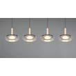 Pendul Trio CELESTE, metal, sticla, negru, crom, LED, 28W, 3000lm, 3000K - Trio-354910432