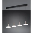 Pendul Trio CELESTE, metal, sticla, negru, alb, LED, 28W, 3000lm, 3000K - Trio-354910465