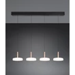 Pendul Trio CELESTE, metal, sticla, negru, alb, LED, 28W, 3000lm, 3000K - Trio-354910465