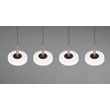 Pendul Trio CELESTE, metal, sticla, negru, alb, LED, 28W, 3000lm, 3000K - Trio-354910465