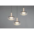 Pendul Trio CELESTE, metal, sticla, negru, crom, LED, 21W, 2250lm, 3000K - Trio-354930332